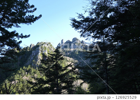 瑞牆山登山、山梨県 126925529