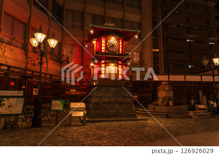 《愛媛県》坊っちゃんカラクリ時計・道後温泉 126926029