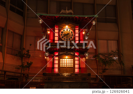 《愛媛県》坊っちゃんカラクリ時計・道後温泉 《愛媛県》坊っちゃんカラクリ時計・道後温泉 126926041