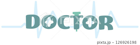 可愛くデザインされたDOCTORのロゴ 可愛くデザインされたDOCTORのロゴ 126926198
