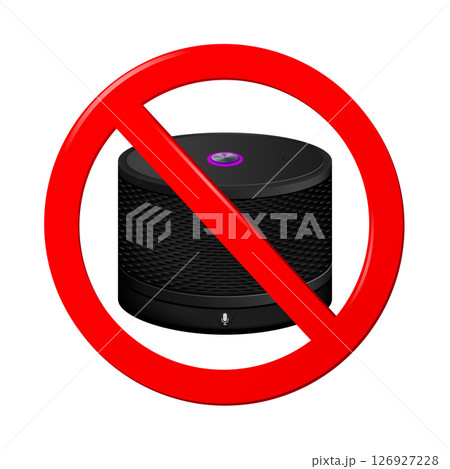Not use smart speaker sign 126927228