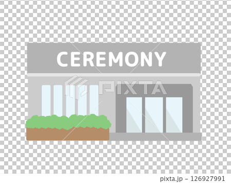 殯儀館建築插圖 126927991