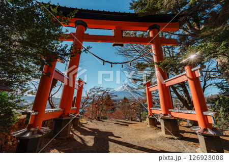 Torii Gate Framing Mount Fuji 126928008