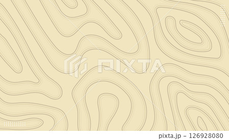Stylized height of lines contours on brown background illustration Stylized height of lines contours on brown background illustration 126928080