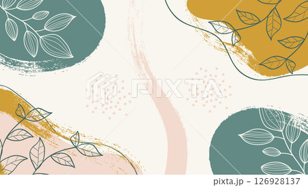 Colorful flowers and leaves poster background vector illustration. Colorful flowers and leaves poster background vector illustration. 126928137