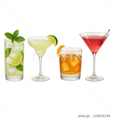 飲み会、お酒のイラスト素材 飲み会、お酒のイラスト素材 126928236
