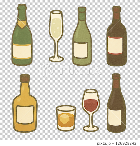 飲酒會、酒精插圖素材 飲酒會、酒精插圖素材 126928242