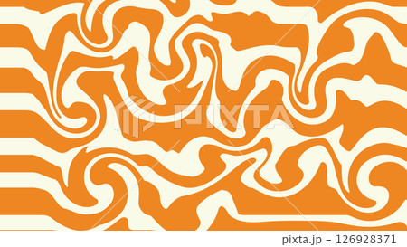 Retro Caramel Swirl Liquid Texture Pattern with Orange and Yellow Waves for Vintage Dessert Design Retro Caramel Swirl Liquid Texture Pattern with Orange and Yellow Waves for Vintage Dessert Design 126928371