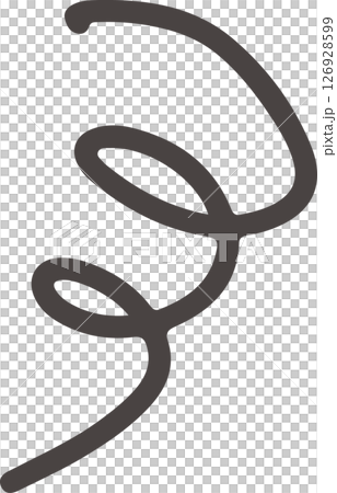 手書き　ぐるぐる　もやもや　感情　もやっと	 126928599