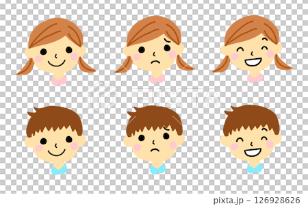 子供たちの色々な表情 126928626
