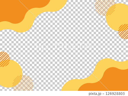 Abstract Frame Orange Shape Wave Polka Dot Abstract Frame Orange Shape Wave Polka Dot 126928803