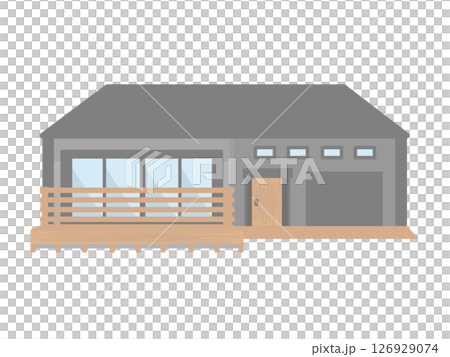 單層房屋建築插圖 126929074