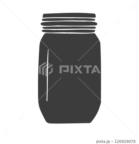 Vector hand drawn sketch doodle jar Vector hand drawn sketch doodle jar 126929078