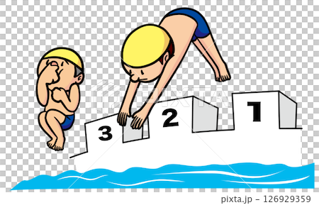 Dive in the pool Dive in the pool 126929359