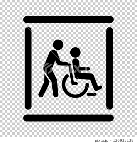 バリアフリー対応エレベーターのアイコン 126933139