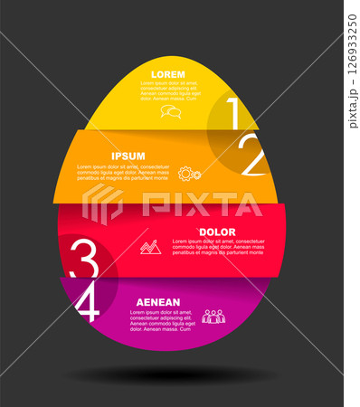 Infographic design template with place for your data. Vector illustration. 126933250