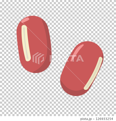 Red beans illustration 126933254