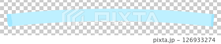 水色の蛍光ペン・ラインマーカーの線 - シンプルなアンダーライン・あしらいのデザインパーツ素材 水色の蛍光ペン・ラインマーカーの線 - シンプルなアンダーライン・あしらいのデザインパーツ素材 126933274