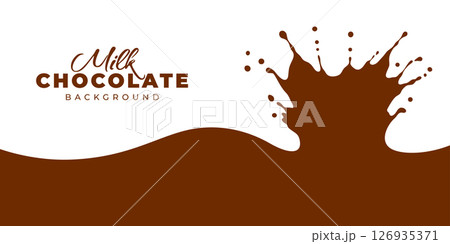 Milk Chocolate Splash and Flow Milk Chocolate Splash and Flow 126935371