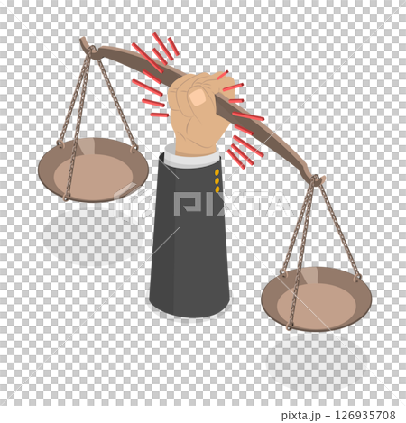 3D Isometric Flat Illustration of Civil Rights, Law and Justice 3D Isometric Flat Illustration of Civil Rights, Law and Justice 126935708