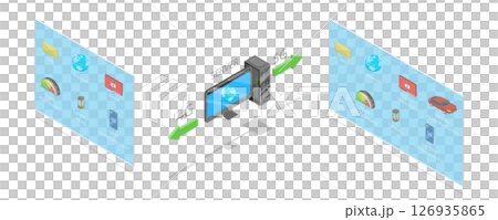 3D Isometric Flat  Illustration of 4G vs 5G, Wireless Hi-speed Internet 126935865