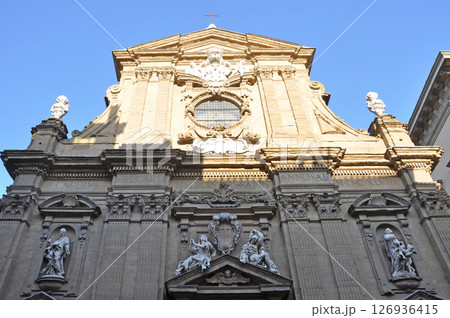 イタリア　フィレンチェ　サン・ガエターノ教会　ファサード 126936415