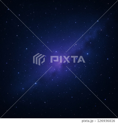 夜空に広がる銀河と星々 夜空に広がる銀河と星々 126936816