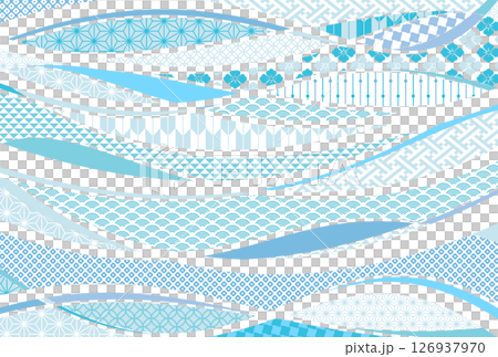適合夏季的酷炫日式圖案背景圖 126937970