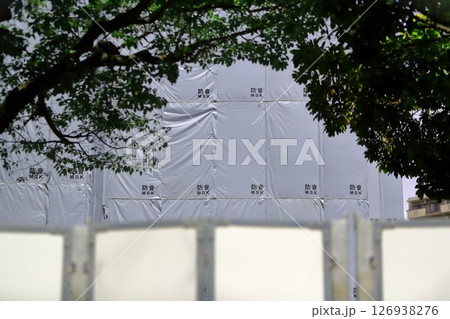解体工事の防音シート イメージ 解体工事の防音シート イメージ 126938276