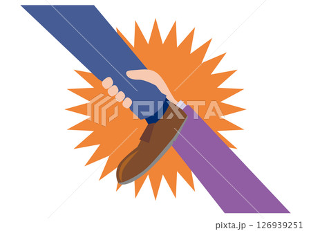 足を引っ張る手 足を引っ張る手 126939251