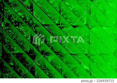 Light gradient green stone brick shiny wall for background  126939715