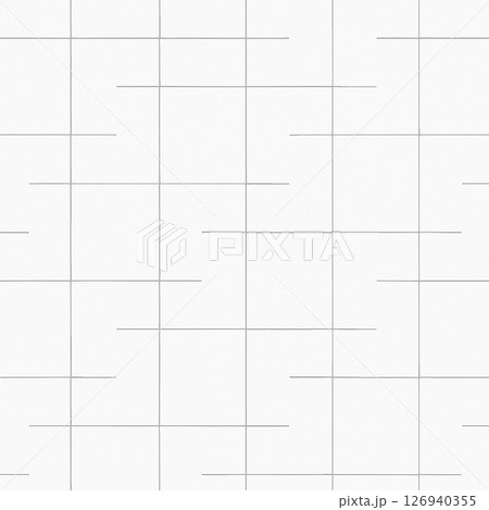 ミニマルな薄灰色グリッド線パターン背景 126940355