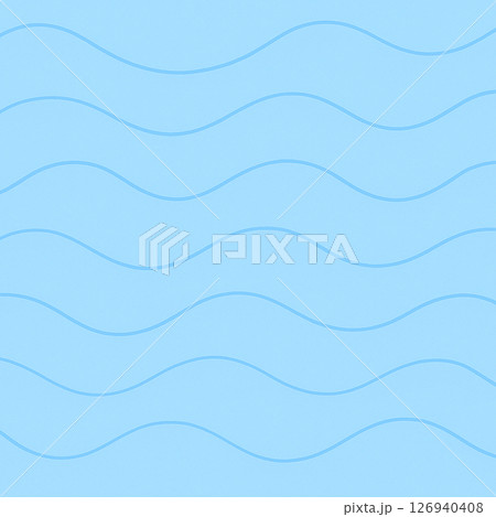青の波模様のシームレス背景パターン 青の波模様のシームレス背景パターン 126940408