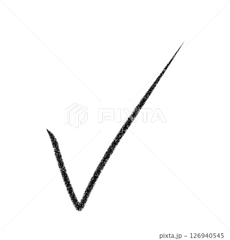 黒色のチェックマークアイコンイラスト 　素材- 採点やチェックリストに便利 126940545