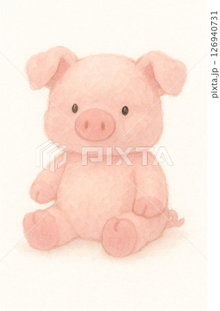 ブタのふわふわぬいぐるみ 126940731