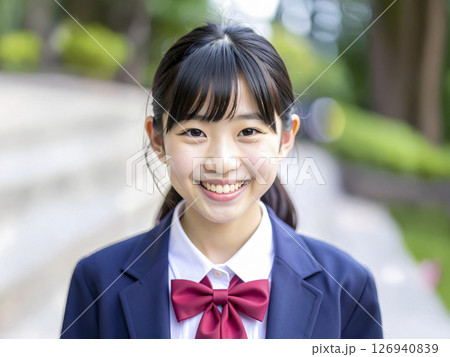 女子中学生  小学生　AI生成画像  126940839
