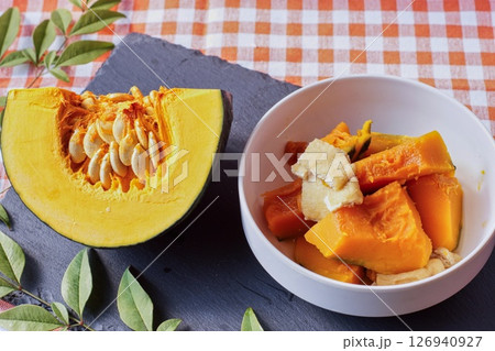カボチャの煮付け 126940927