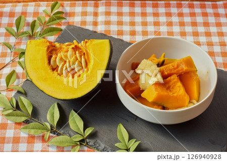 カボチャの煮付け 126940928