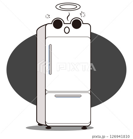 冷蔵庫くん-電源が切れる 冷蔵庫くん-電源が切れる 126941810