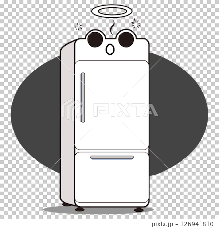 冷蔵庫くん-電源が切れる 冷蔵庫くん-電源が切れる 126941810