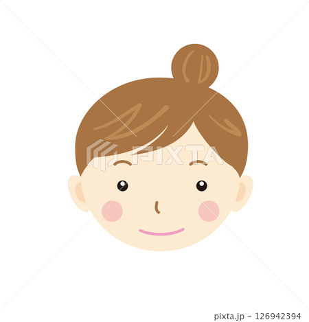 ファミリー　お母さん　シンプルなイラスト 126942394