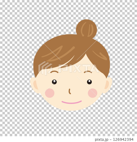 ファミリー　お母さん　シンプルなイラスト 126942394