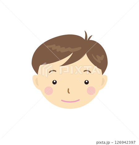 ファミリー　男の子　シンプルなイラスト 126942397