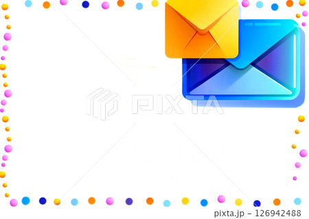 Receive or send postal items, mail.Blue yellow envelopes Receive or send postal items, mail.Blue yellow envelopes 126942488