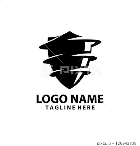 shield drill logo design vector shield drill logo design vector 126942739