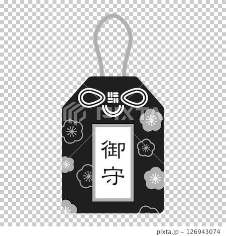 Amulet icon illustration monochrome 126943074