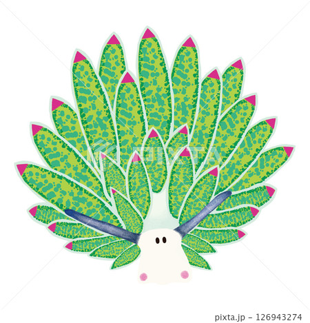 ホホベニモウミウシのイラスト 海洋生物 クリップアート 挿絵 png 背景透過 ホホベニモウミウシのイラスト 海洋生物 クリップアート 挿絵 png 背景透過 126943274