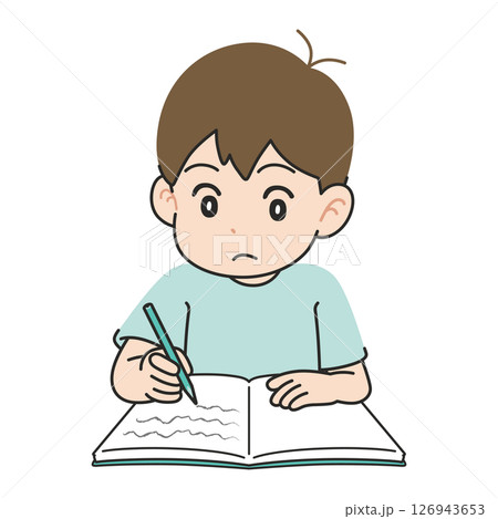 勉強する男の子 126943653