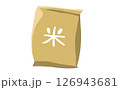 米袋に入った米のイラスト 126943681