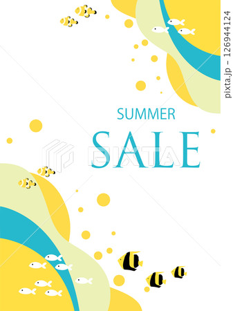 爽やかな夏イメージの背景素材 爽やかな夏イメージの背景素材 126944124